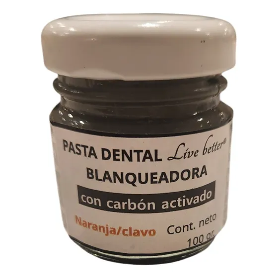 Pasta Dental Natural Blanqueadora. Carbón Activado Y Calcio