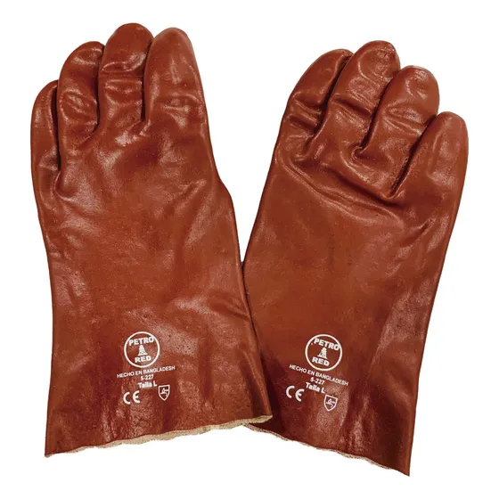 Guante De Pvc Rojo 12''  Petro Red Pack 2 Pares