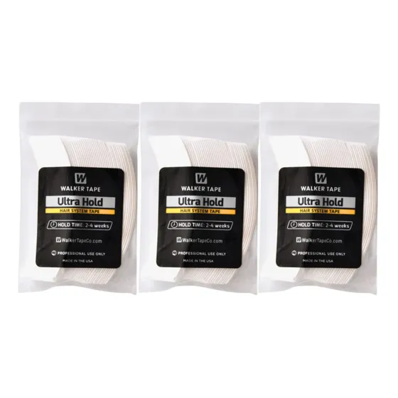 Pack 3 Set Cinta Adhesiva Prótesis Capilar Walker Tape Ultra