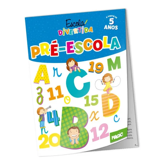 Livro Atividades Alfabetiza Português Matemática Pré-escolar