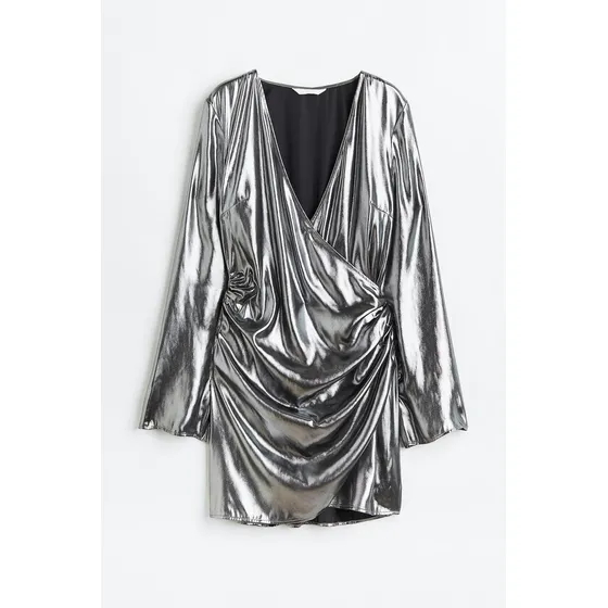 Vestido Plateado Casual