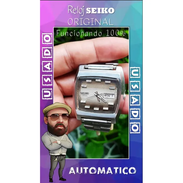 Reloj Seiko Original. Homb De Colección.  Automático. Usado.