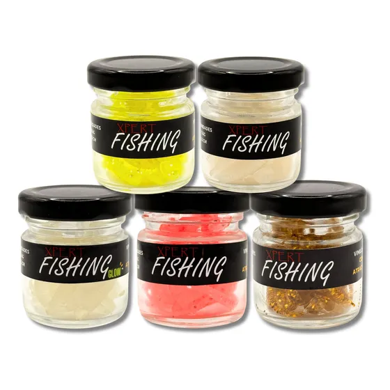 Colección Vinilos De Pesca Xpert Fishing (5 Frascos)