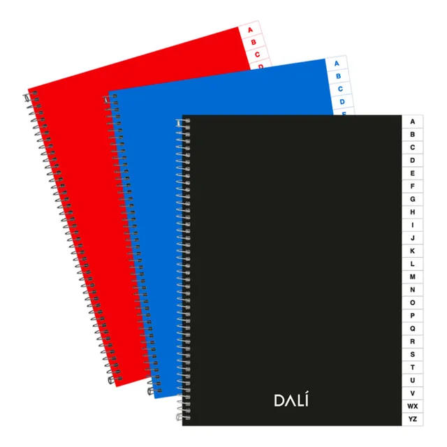Cuaderno Con Indice Espiral Rayado Renglones 72 Hojas
