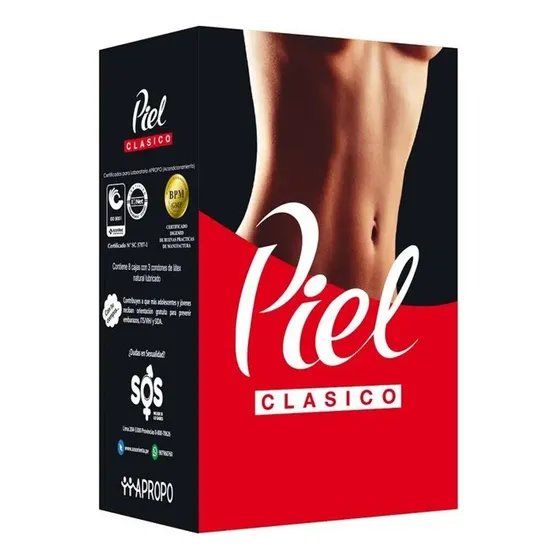 Preservativos Piel Clasico, Caja X 72 Unidades.