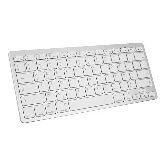 Teclado Bluetooth Tablet Tv Smart Android iPhone Celular Cor de teclado Branco Idioma Inglês US