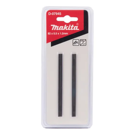 Cuchilla Plana Doble Filo 82mm. Hm/ct  Para Cepillo 2pzs