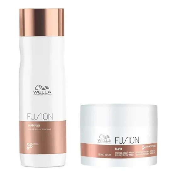 Pack Wella Fusion Reparación Shampoo 250ml Y Mascara 150ml