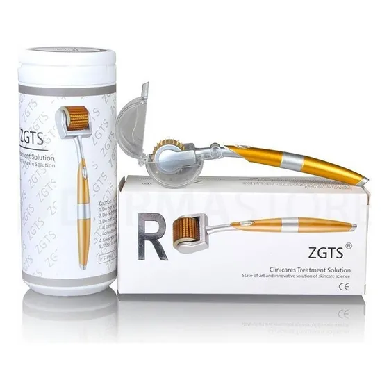 Dermaroller Zgts 192 Titanio Mesoroller Microneedling Media A Elección: 0.5 / 1.0 / 1.5