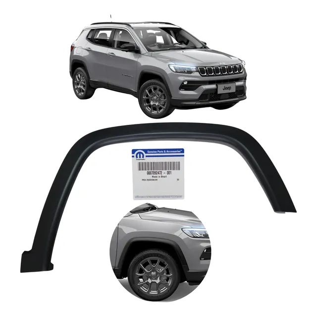 Friso Aplique Paralama Dianteiro Jeep Compass 2017 A 2021 Ld