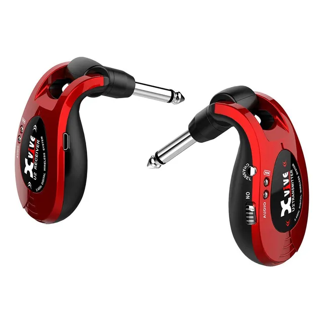 Sistema Inalámbrico Para Guitarra Color Rojo U2 Red Xvive