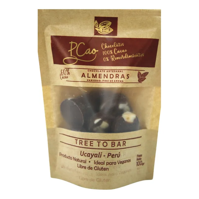 Chocolate Bitter Al 60% Con Almendras Pcao