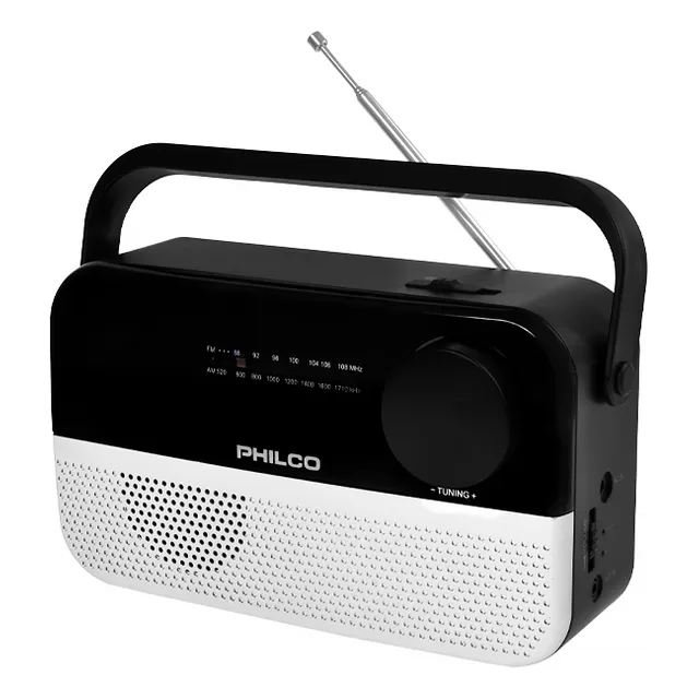Radio portátil Philco PJR2200BT-SL Bluetooth AM/FM, color negro,