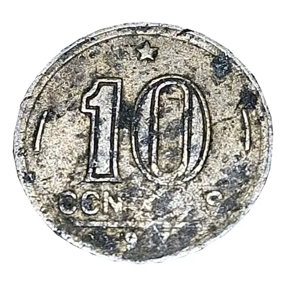 Moeda Aniga 10 Centavos De 1947