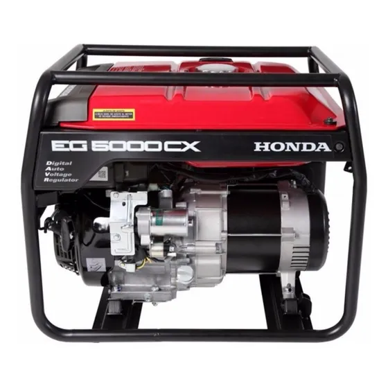 Generador portátil Honda EG5000CX 4.5 kW monofásico con tecnología AVR 220V
