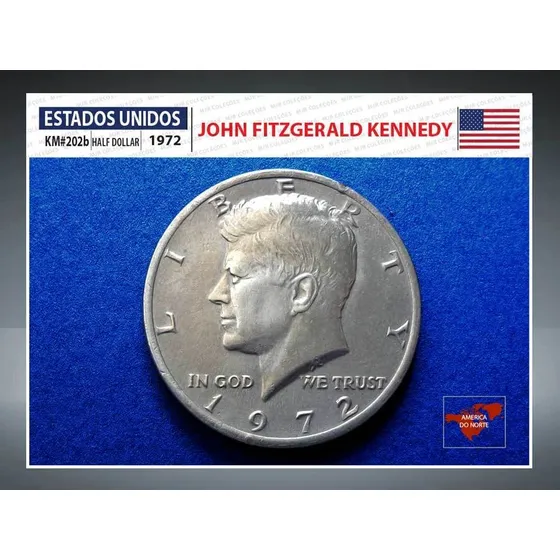 Moeda Estados Unidos Eua Km#202b Half Dollar 1972 Kennedy
