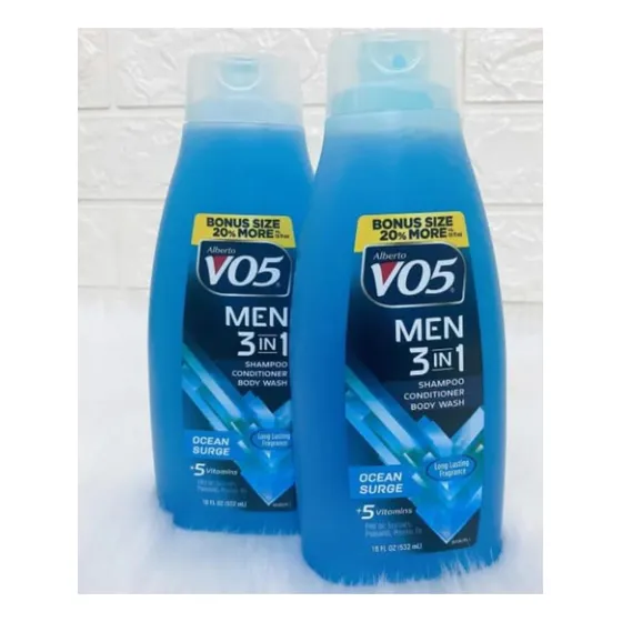 Alberto Vo5 Shampoo, Acondicionador Y Lavado Corporal 3 En 1