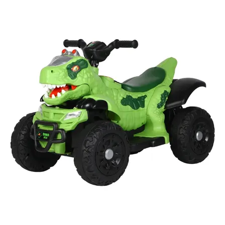 Quadriciclo Elétrico Infantil Marcha Frente/ré Dino Maxitoys - Verde Verde-claro