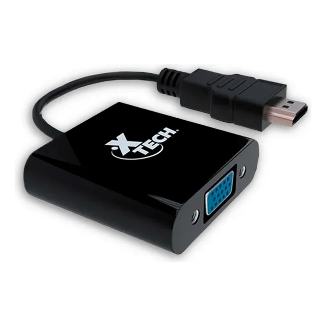 Adaptador De Video Xtech Xtc-363 Hd Hdmi Macho A Vga Hembra