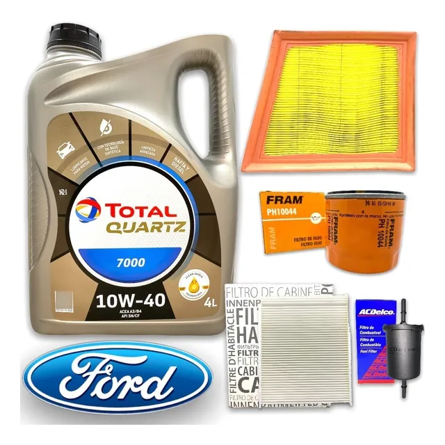 Kit Service 4 Filtros Fiesta Kinetic 1.6 + Aceite Total 7000