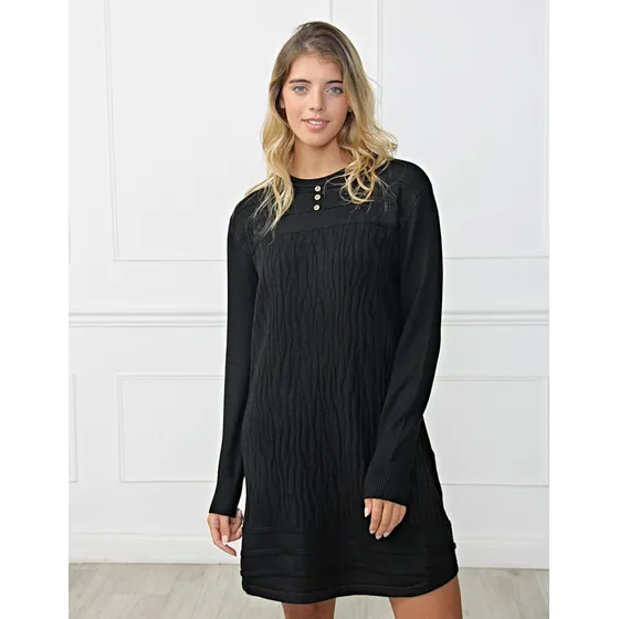 Vestido Sweater Yabaires Mujer Bremer Asimétrico S05