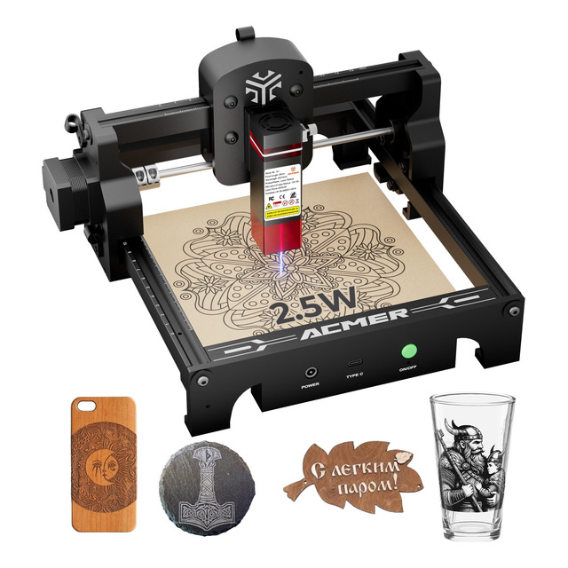 Acmer S1 Máquina De Gravação A Laser 2.5w 130x130mm