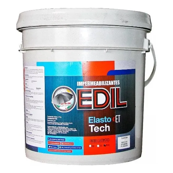 Pintura Impermeabilizante Techo Manto Elastotech Edil 4,5gal