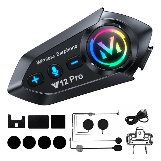 Audifonos Bluetooth Para Casco Y12pro Intercomunicador Moto
