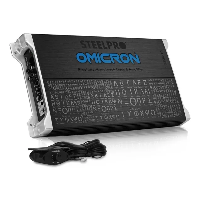 Amplificador Clase D Monoblock 3500w Max Ómicron By Steelpro Color Negro