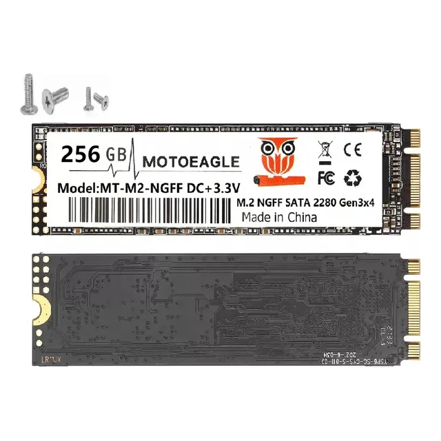 Disco Sólido Ssd Interno Ngff-256g M.2 Sata 2280 Ssd 256gb