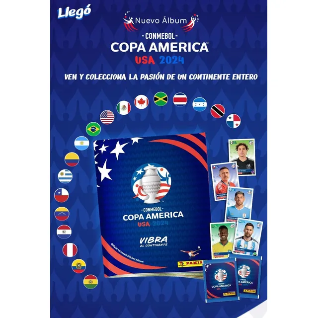 Barajitas Detalladas Álbum Copa América 2024 Panini