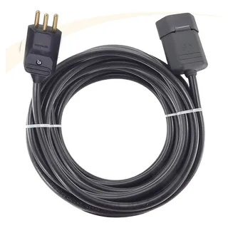 Extensão Eletrica 30 Metros Reforçada 10/20a Profissional Cor Preto Extensão Eletrica 30 Metros Reforçada 10/20a Profissional Cor Preto