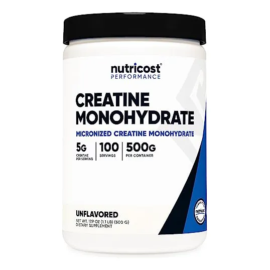 Monohidrato De Creatina En Polvo Nutricost 500 G Micronizado