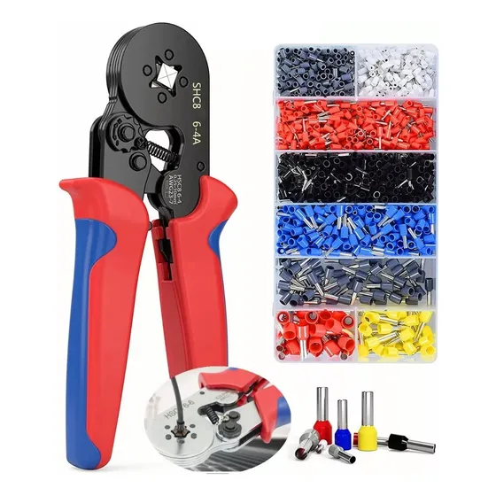 Shir Soul SS-BGJ00035A alicate terminales crimpador abrazadera engarzador 1250 piezas