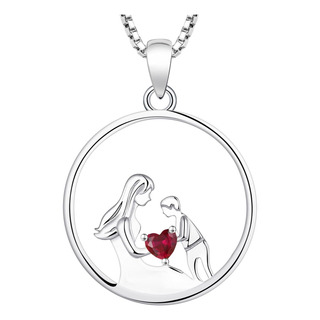 Yl Collar Para Madre De Mujer De Plata De Ley 925 Con Colgan Yl Collar Para Madre De Mujer De Plata De Ley 925 Con Colgan