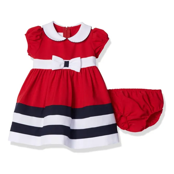Conjunto Nautico Bebe Nina Roja
