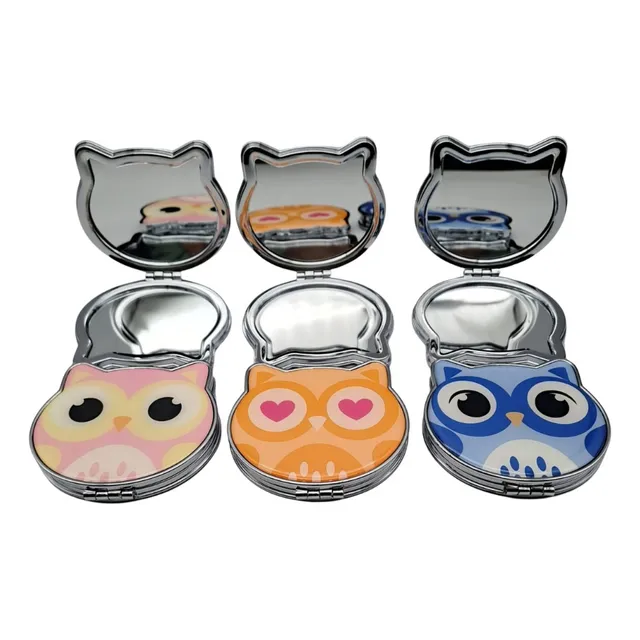 Espejo De Mano Forma De Buho Set De 6 Unds