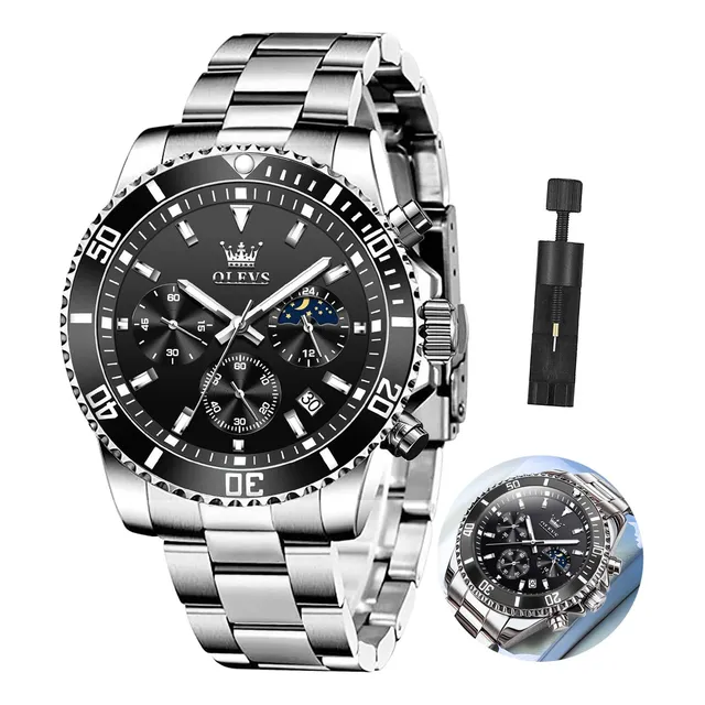 Olevs Relojes Relojes Relojes Cronógrafo Relojes De 3dx38