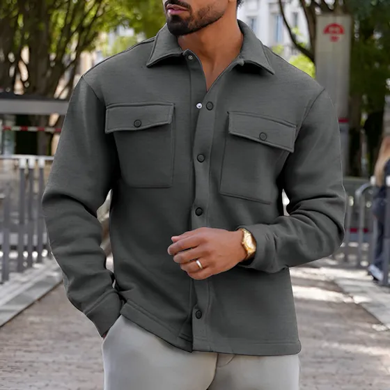Camisa Casual De Poliéster Para Hombre En Varias Tallas
