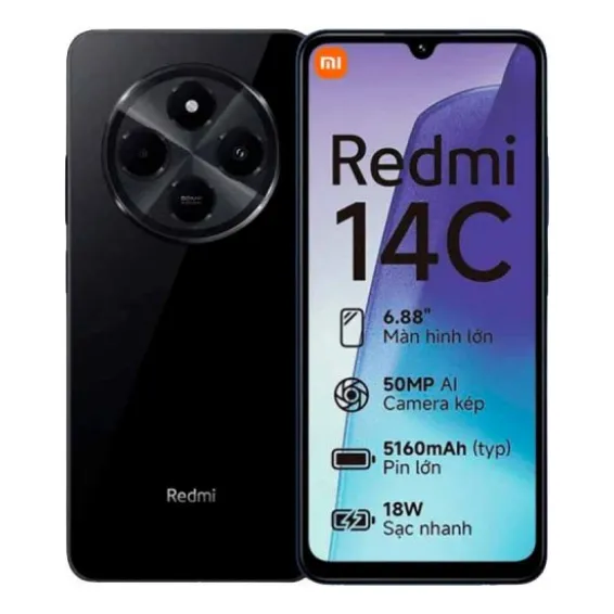 Celular Xiaomi Redmi 14c 4ram / 256gb / 4g  / Negro