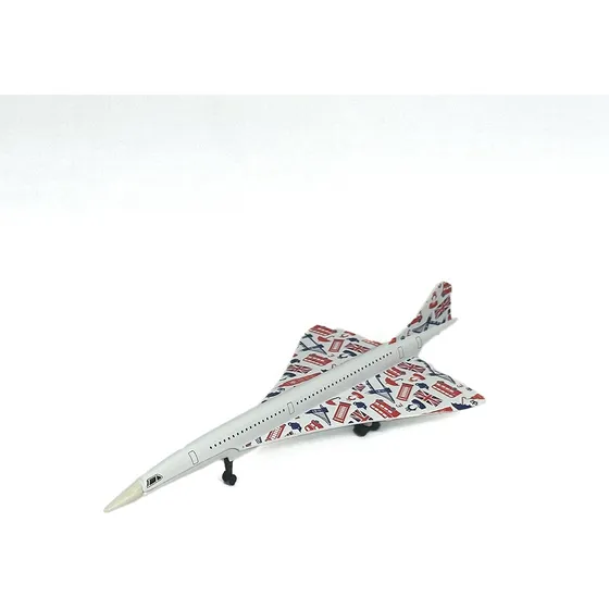 Miniatura Corgi - Avião Concorde Best Of British - Branco