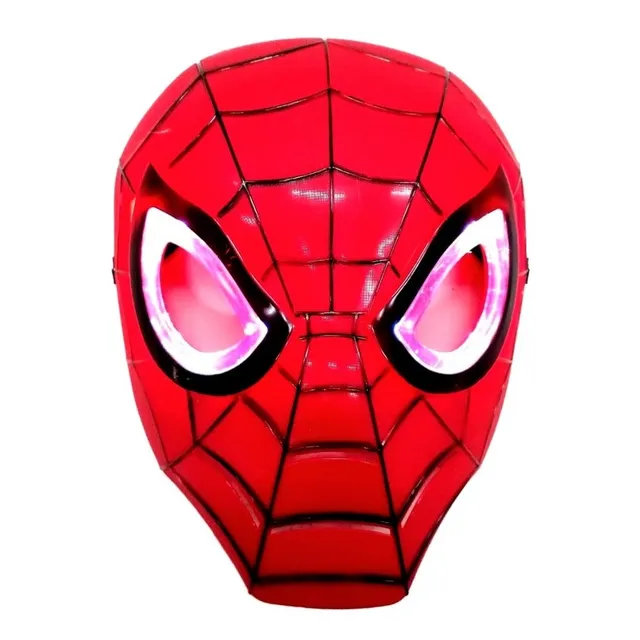 Mascara De Spider Man Luz Led Avengers Niño Disfraz Marvel
