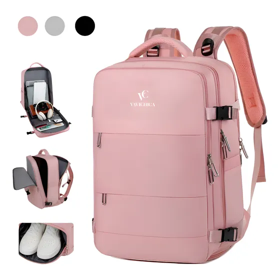 Mochila Viagem Aviao Esportes Molhado E Seco Sapatos Bolsas