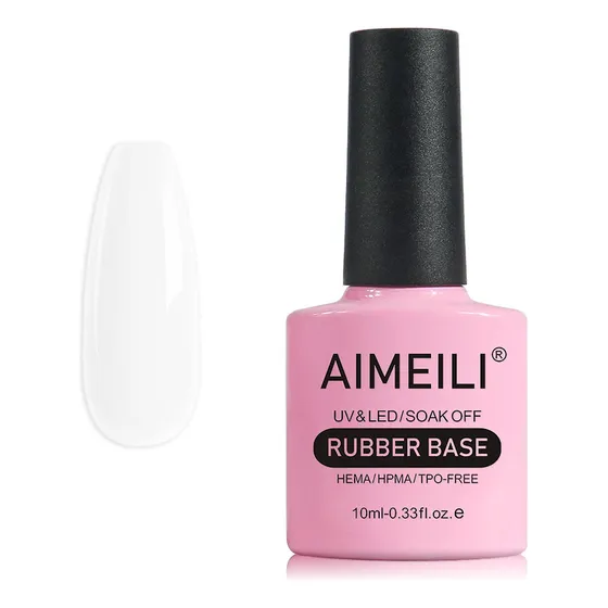 Aimeili Gel Base De Goma Transparente Para Uñas, Esmalte D.