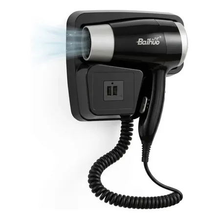 Secador De Cabelo Parede 3500w Profissional Hotel Banheiro