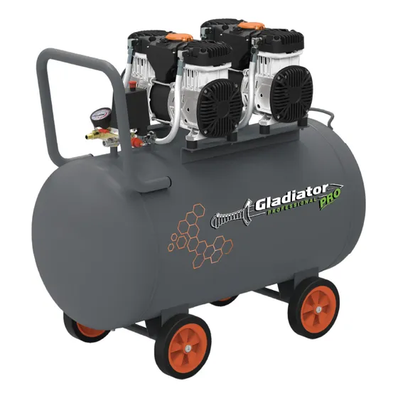 Compresor Gladiator De Banda 100 Litros 4hp 220v Color Gris Oscuro