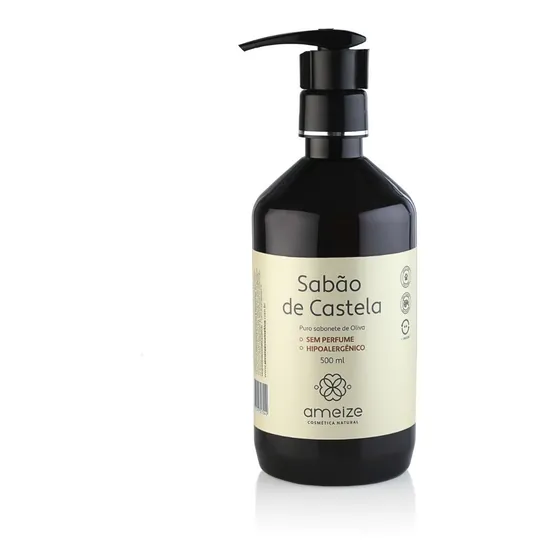 Sabão De Castela 100% Oliva Sem Perfume 500 Ml Válvula Pump