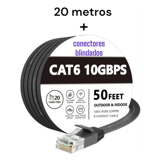 Cable Utp Cat6 Exteriores Doble Chaqueta C/c Blindados 10gb