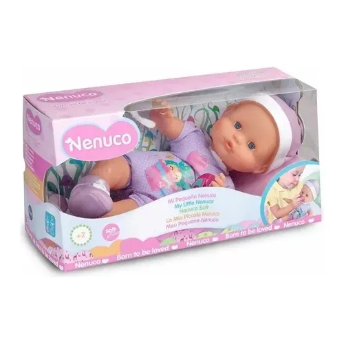 Muñeca Bebe Nenuco Soft C/chupete 30 Cm Int 11261 Orig
