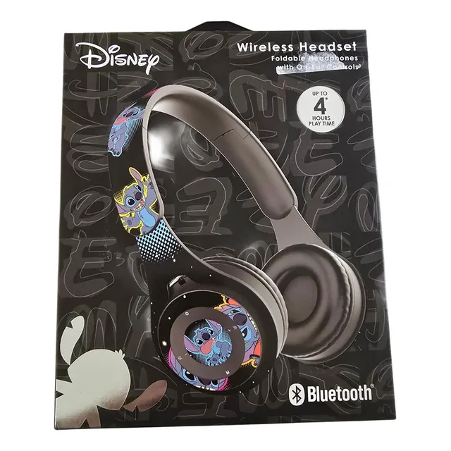 Disney Stitch Audifonos Wireless Headset Bluetooth Color Azul